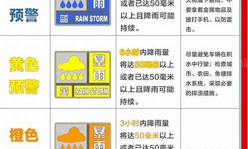 天气预警颜色等级在哪里查_天气预警颜色级