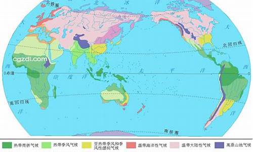 世界主要气候类型和植被类型图_世界主要气