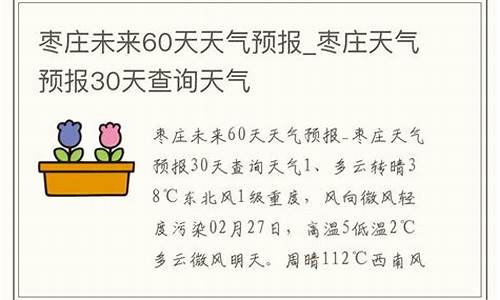 枣庄天气60天查询_最近山东枣庄天气预报