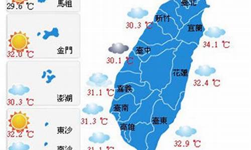 台湾的天气预报15天_台湾的天气预报15天准确